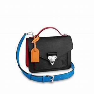 LOUIS VUITTON
Epi Neo Monceau Black Color Block Red & Blue $2490